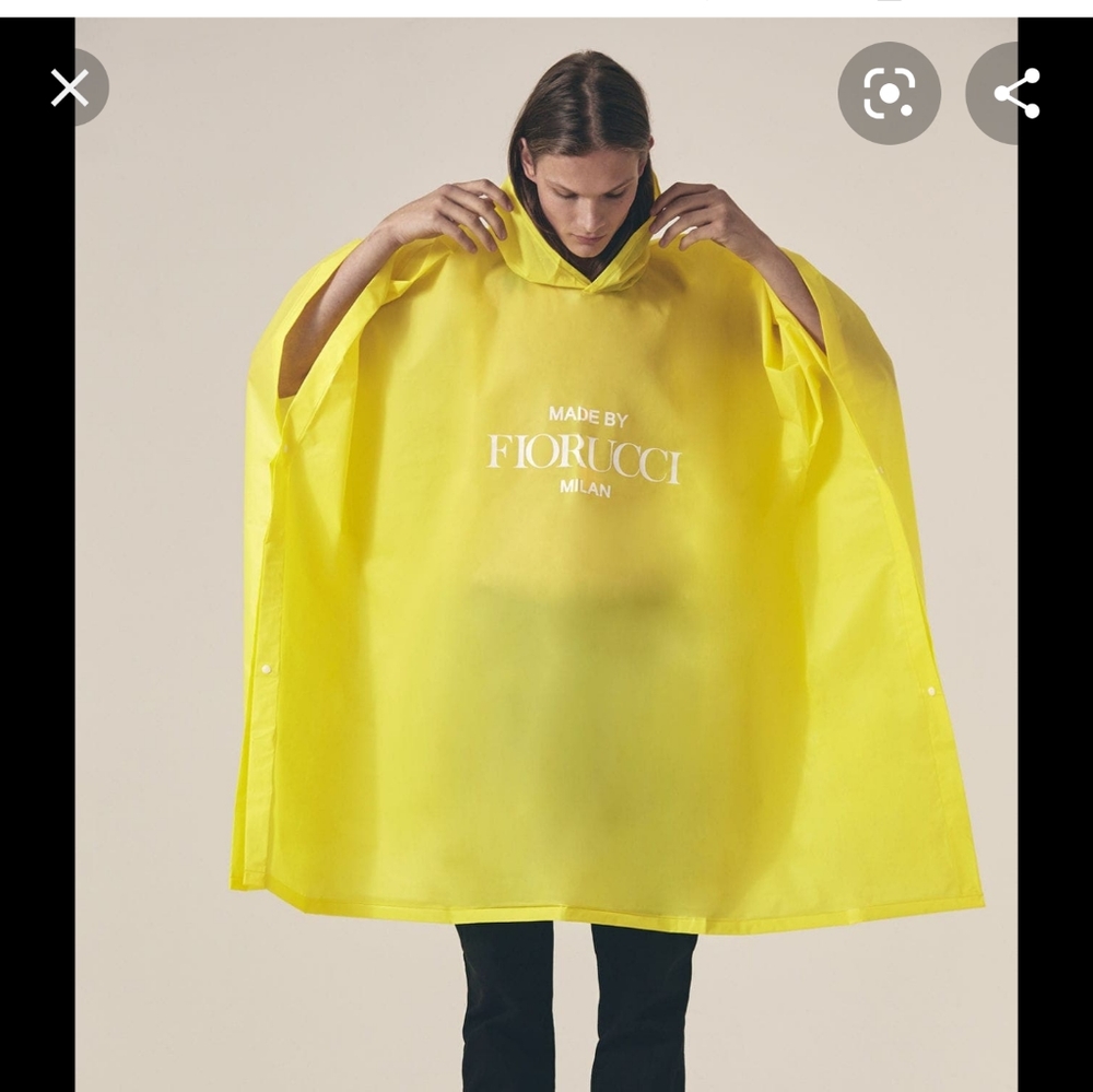 LAST ONE Fiorucci yellow rain poncho